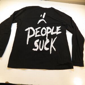 XXXTENTACION X PEOPLE SUCK BAD LONG SLEEVE TEE T SHIRT Mens L Streetwear Rap